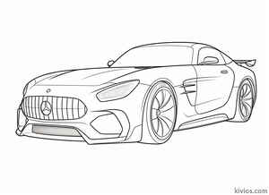 Mercedes Benz AMG Coloring Page #435511254