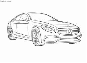 Mercedes Benz AMG Coloring Page #86924448