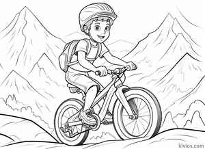 Mountain Bike Coloring Page #1031031963