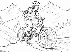 Mountain Bike Coloring Page #1361926952