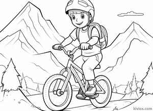Mountain Bike Coloring Page #1413011110