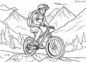 Mountain Bike Coloring Page #170217285