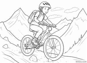 Mountain Bike Coloring Page #2522625511