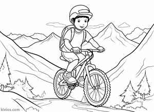 Mountain Bike Coloring Page #3254130547