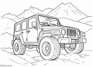 Off-Road Jeep Coloring Page #1242219288