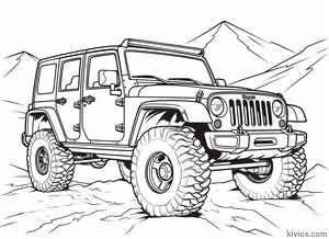 Off-Road Jeep Coloring Page #1350019720