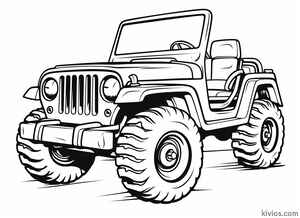 Off-Road Jeep Coloring Page #1377714574