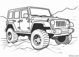 Off-Road Jeep Coloring Page #14964852