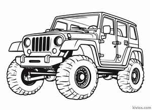 Off-Road Jeep Coloring Page #1511325811