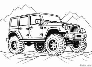 Off-Road Jeep Coloring Page #1521327366