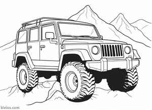 Off-Road Jeep Coloring Page #153343522
