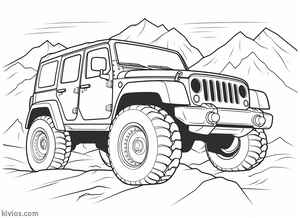Off-Road Jeep Coloring Page #165735651