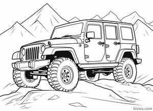 Off-Road Jeep Coloring Page #1694823698