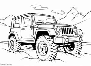 Off-Road Jeep Coloring Page #1835030073