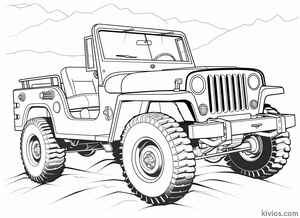 Off-Road Jeep Coloring Page #1863129048