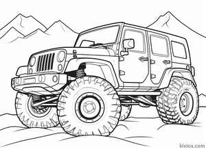 Off-Road Jeep Coloring Page #1911229632