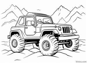 Off-Road Jeep Coloring Page #1977019425