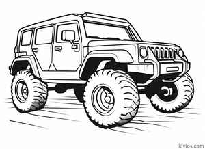 Off-Road Jeep Coloring Page #213523328