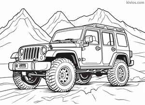 Off-Road Jeep Coloring Page #2232620657