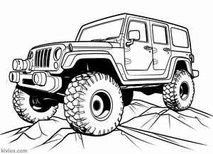 Off-Road Jeep Coloring Page #227351802