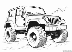 Off-Road Jeep Coloring Page #228018658