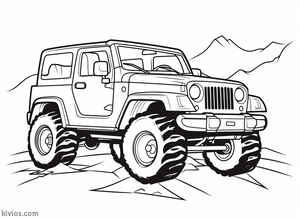 Off-Road Jeep Coloring Page #2337616608