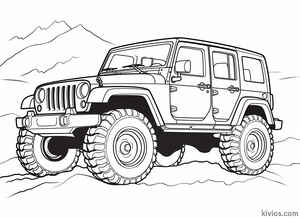Off-Road Jeep Coloring Page #2371631184