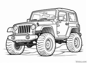 Off-Road Jeep Coloring Page #2457720731