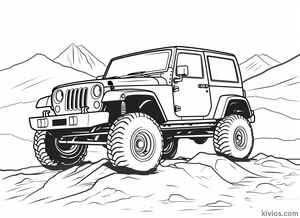 Off-Road Jeep Coloring Page #2630125007