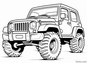 Off-Road Jeep Coloring Page #2665529303