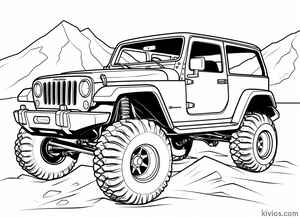 Off-Road Jeep Coloring Page #2686429143
