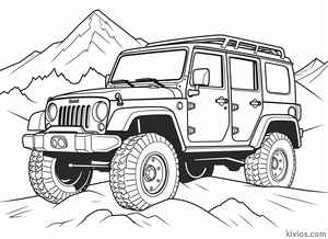 Off-Road Jeep Coloring Page #2711414262