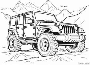 Off-Road Jeep Coloring Page #274357116