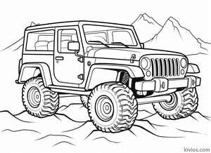 Off-Road Jeep Coloring Page #292334834