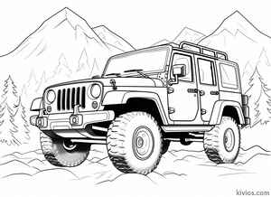 Off-Road Jeep Coloring Page #3057430854