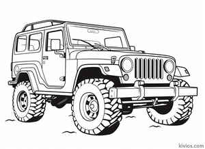 Off-Road Jeep Coloring Page #3138917354