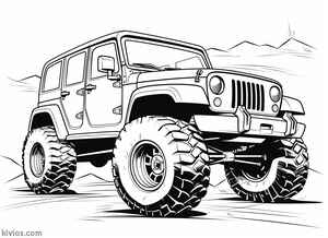 Off-Road Jeep Coloring Page #314014178