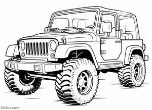 Off-Road Jeep Coloring Page #3161532660