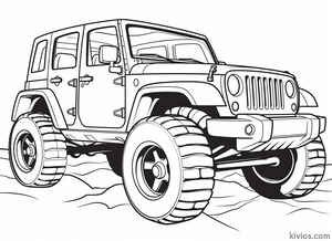 Off-Road Jeep Coloring Page #32364943