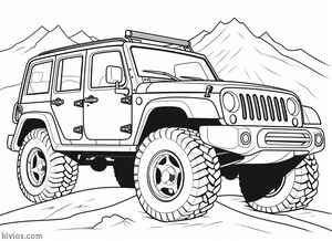 Off-Road Jeep Coloring Page #471817511