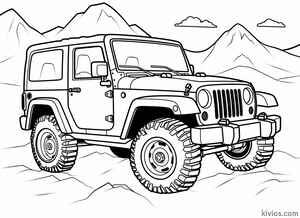 Off-Road Jeep Coloring Page #510924018