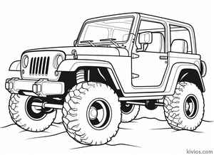 Off-Road Jeep Coloring Page #63002558