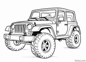 Off-Road Jeep Coloring Page #747526656