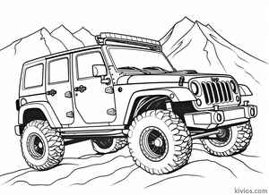 Off-Road Jeep Coloring Page #78301329