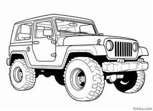 Off-Road Jeep Coloring Page #814811169