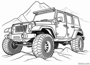 Off-Road Jeep Coloring Page #934717668
