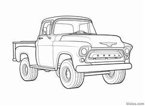 Old Chevy Truck Coloring Page #150462076