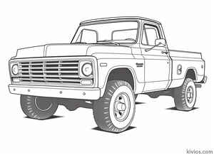 Old Chevy Truck Coloring Page #184919055