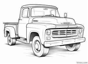 Old Chevy Truck Coloring Page #2146631259