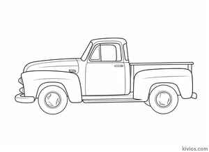 Old Chevy Truck Coloring Page #2905724880